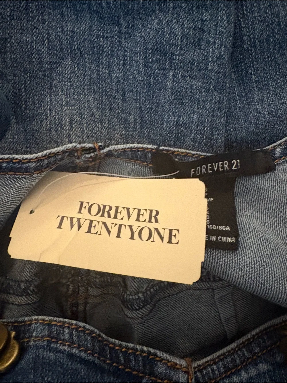 NWT Forever 21 Denim Overalls - Picture 7 of 8